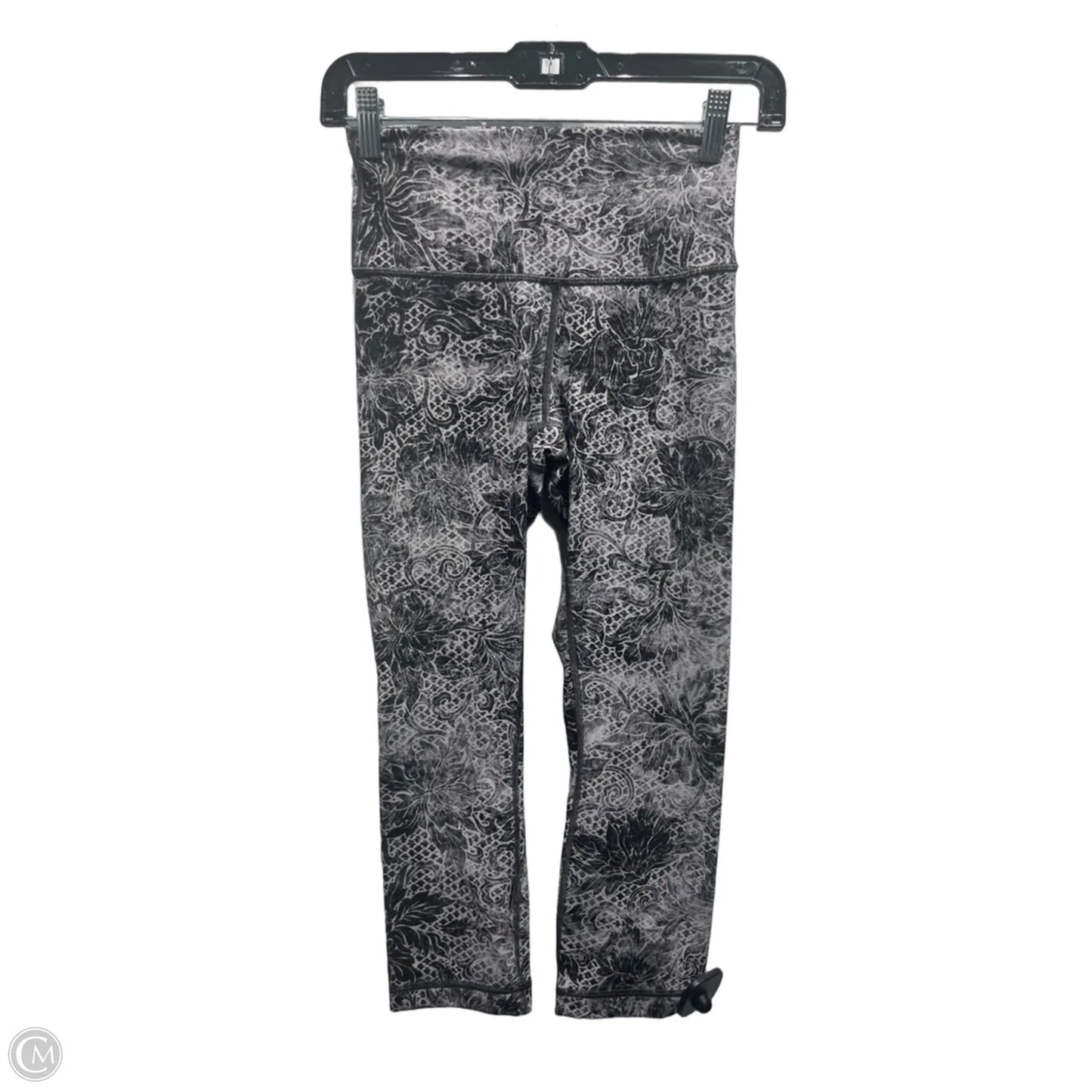 Athletic Leggings By Lululemon In Black & White, Size: 4