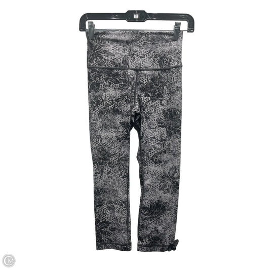 Athletic Leggings By Lululemon In Black & White, Size: 4
