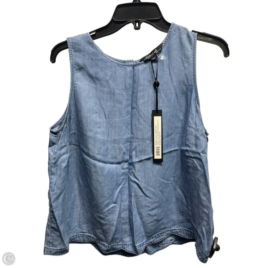 Top Sleeveless By Charlie B In Blue, Size: S