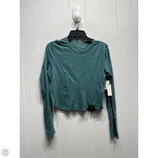 Top Long Sleeve By Pilcro In Green, Size: S