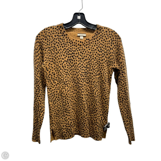 Sweater Cashmere By J. Crew In Black & Tan, Size: Xxs