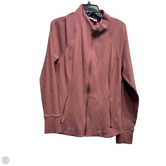Athletic Jacket By Athleta In Mauve, Size: Xl