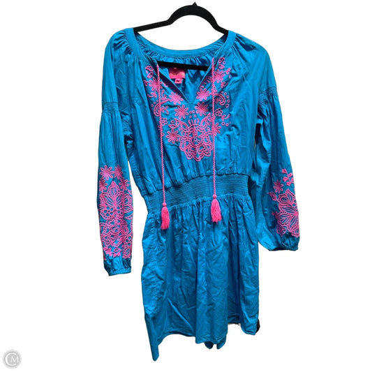 Dress Designer By Lilly Pulitzer In Blue & Pink, Size: M