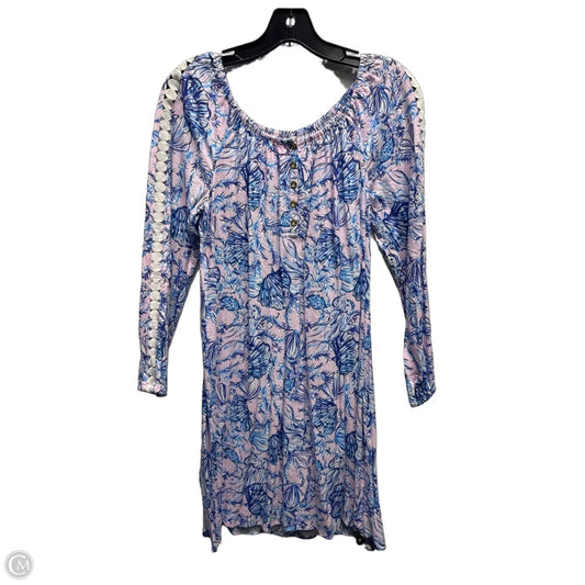 Dress Designer By Lilly Pulitzer In Blue & Pink, Size: S