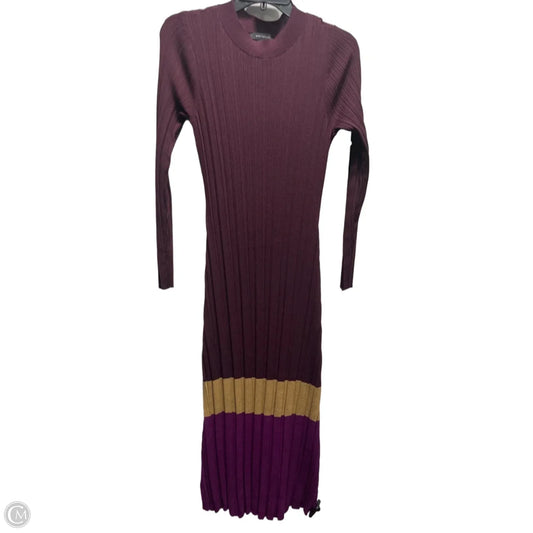 Dress Casual Maxi By Ann Taylor In Maroon, Size: S