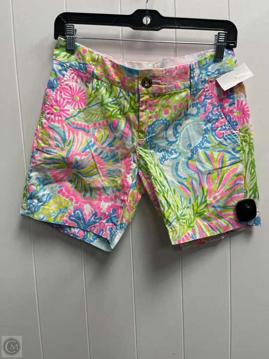 Shorts Designer By Lilly Pulitzer In Green & Pink, Size: 2