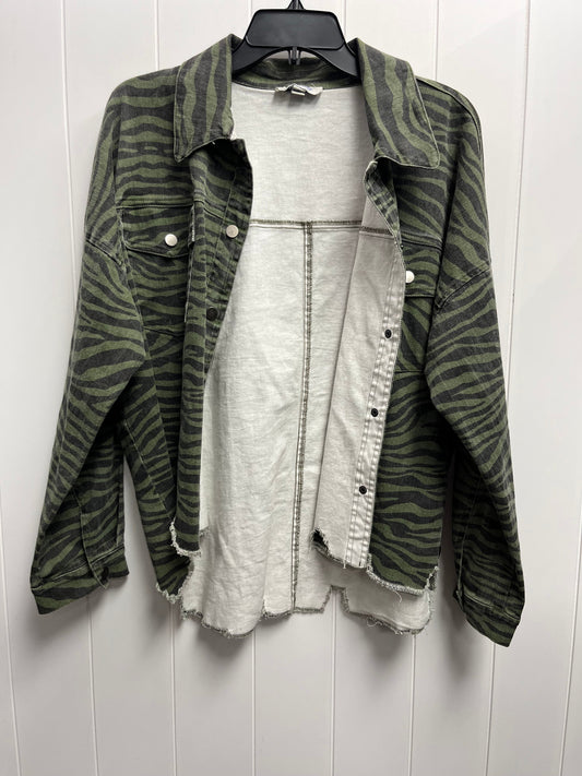 Jacket Denim By She + Sky In Green Denim, Size: S