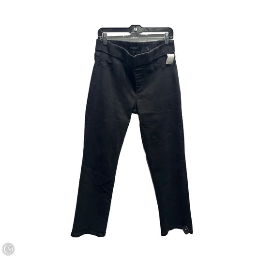 Jeans Wide Leg By Liverpool In Black Denim, Size: 12