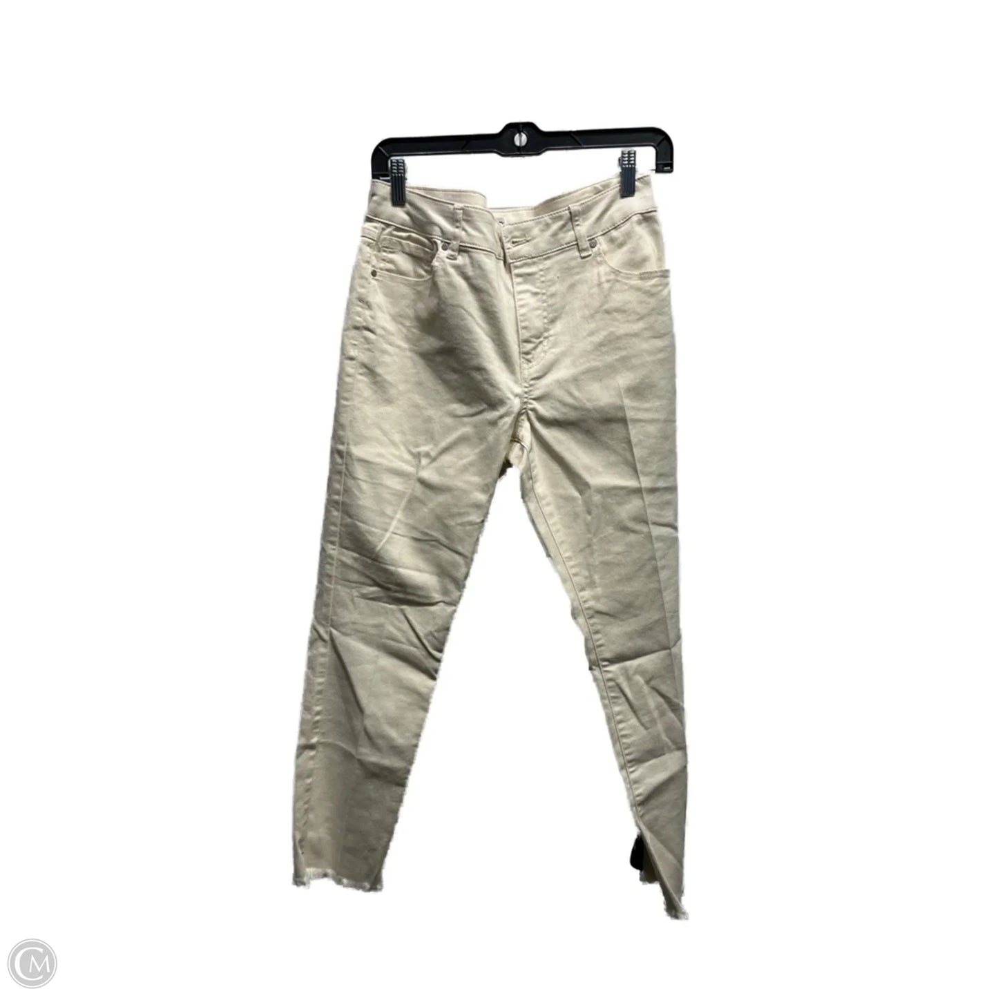 Jeans Cropped By D Jeans In Cream, Size: 10