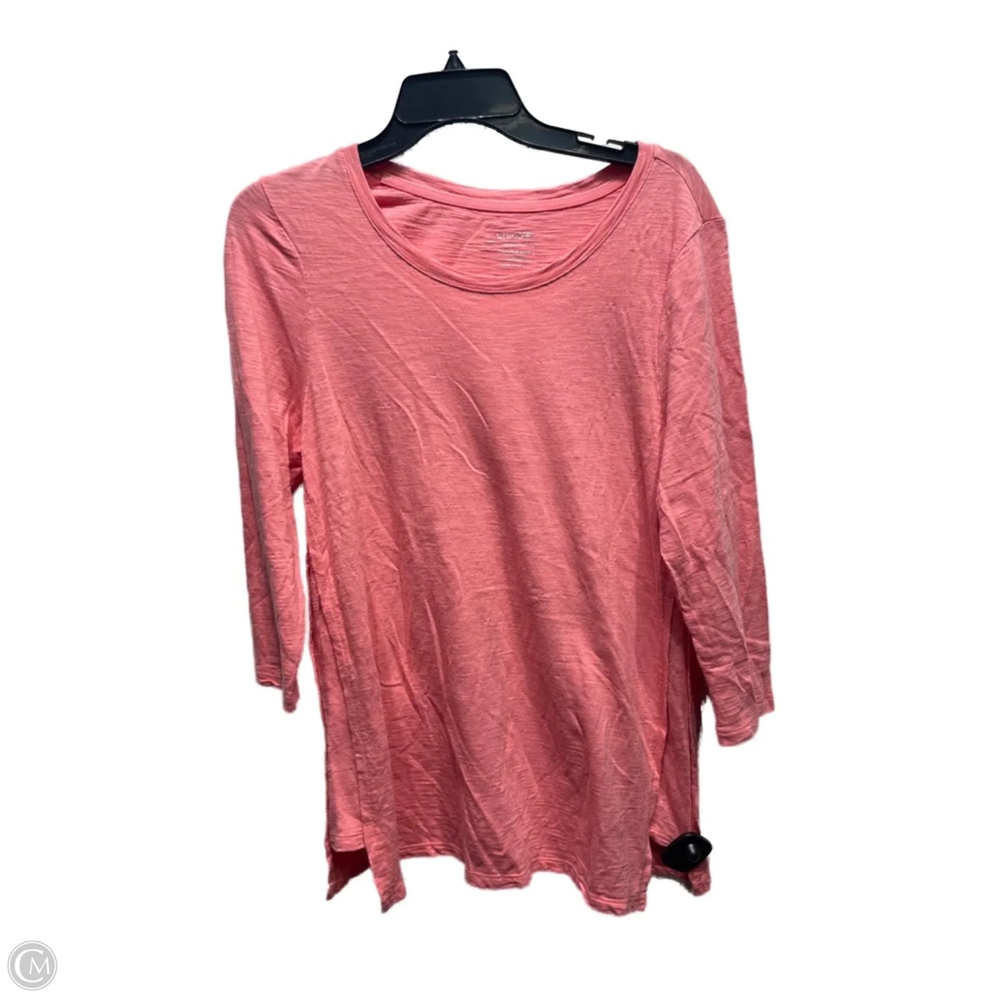Top Long Sleeve Basic By Chicos In Orange, Size: M