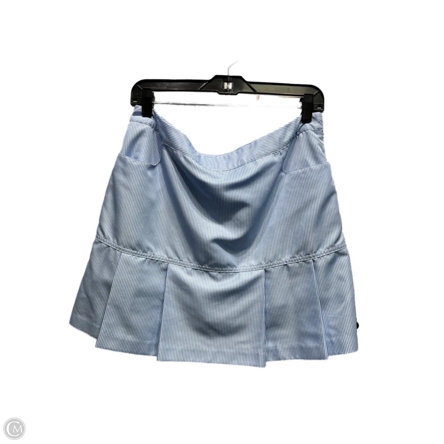 Athletic Skort By Adidas In Blue & White, Size: 8