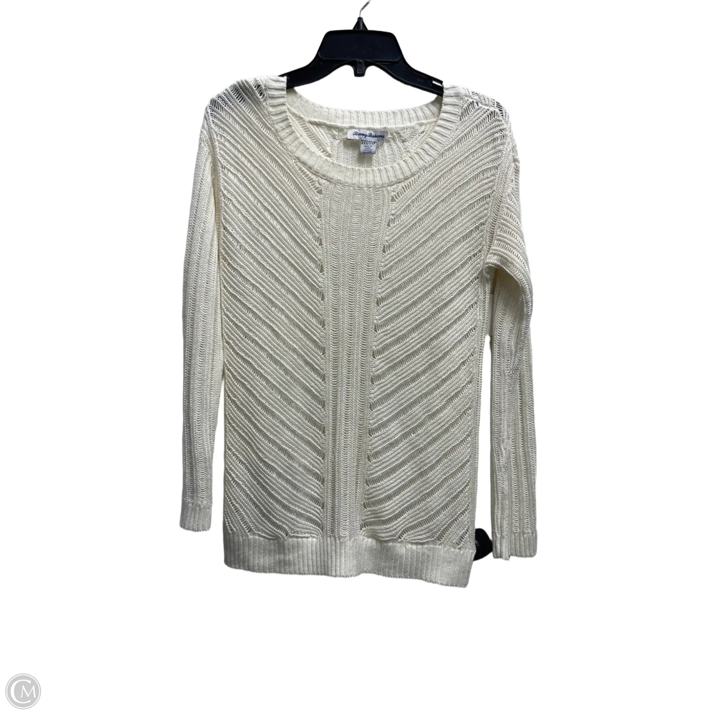 Top Long Sleeve By Tommy Bahama In Cream, Size: Xxs