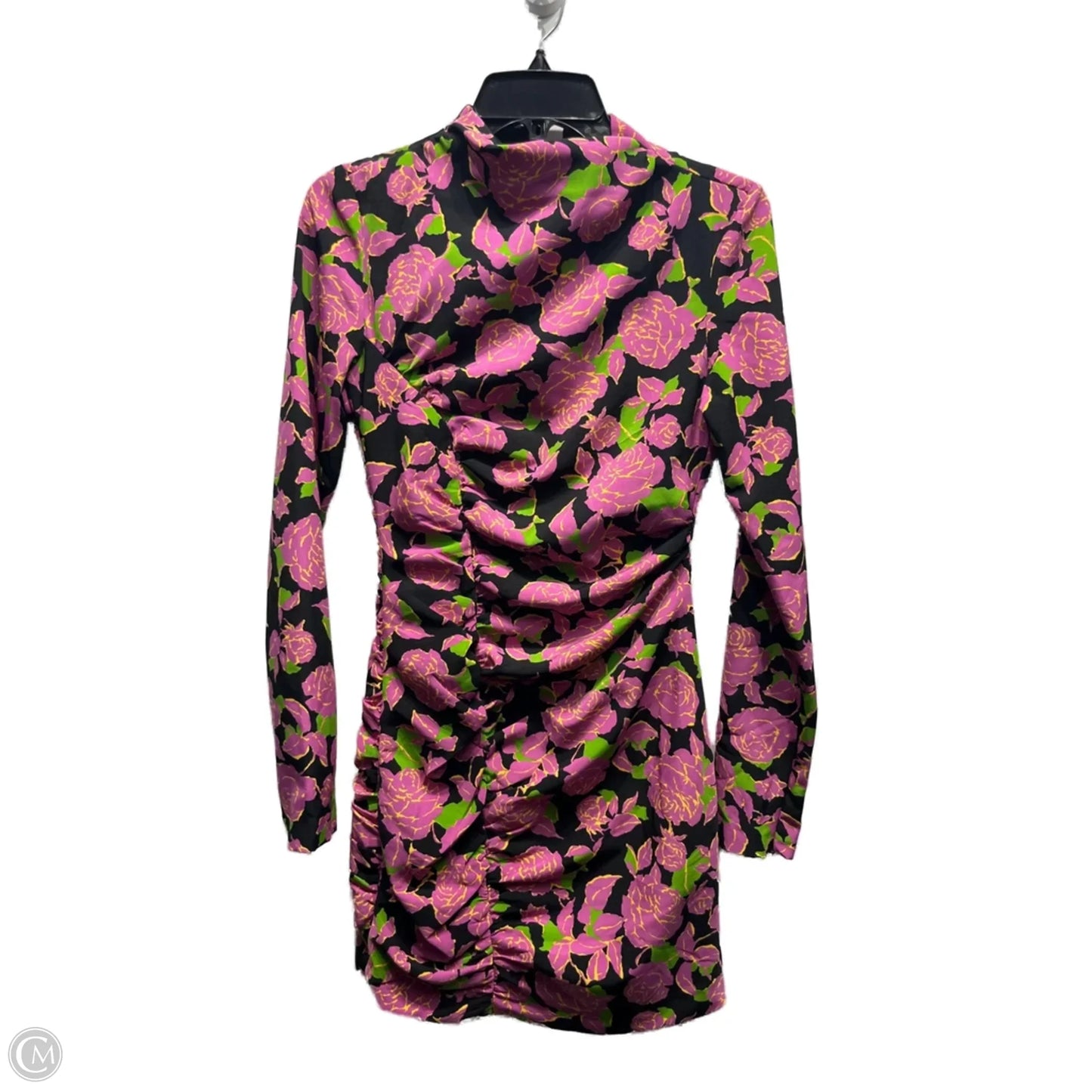 Dress Party Short By Zara In Black & Pink, Size: Xs