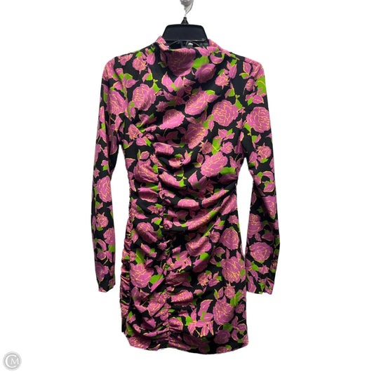 Dress Party Short By Zara In Black & Pink, Size: Xs