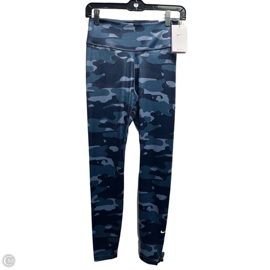 Athletic Leggings By Nike In Navy, Size: S
