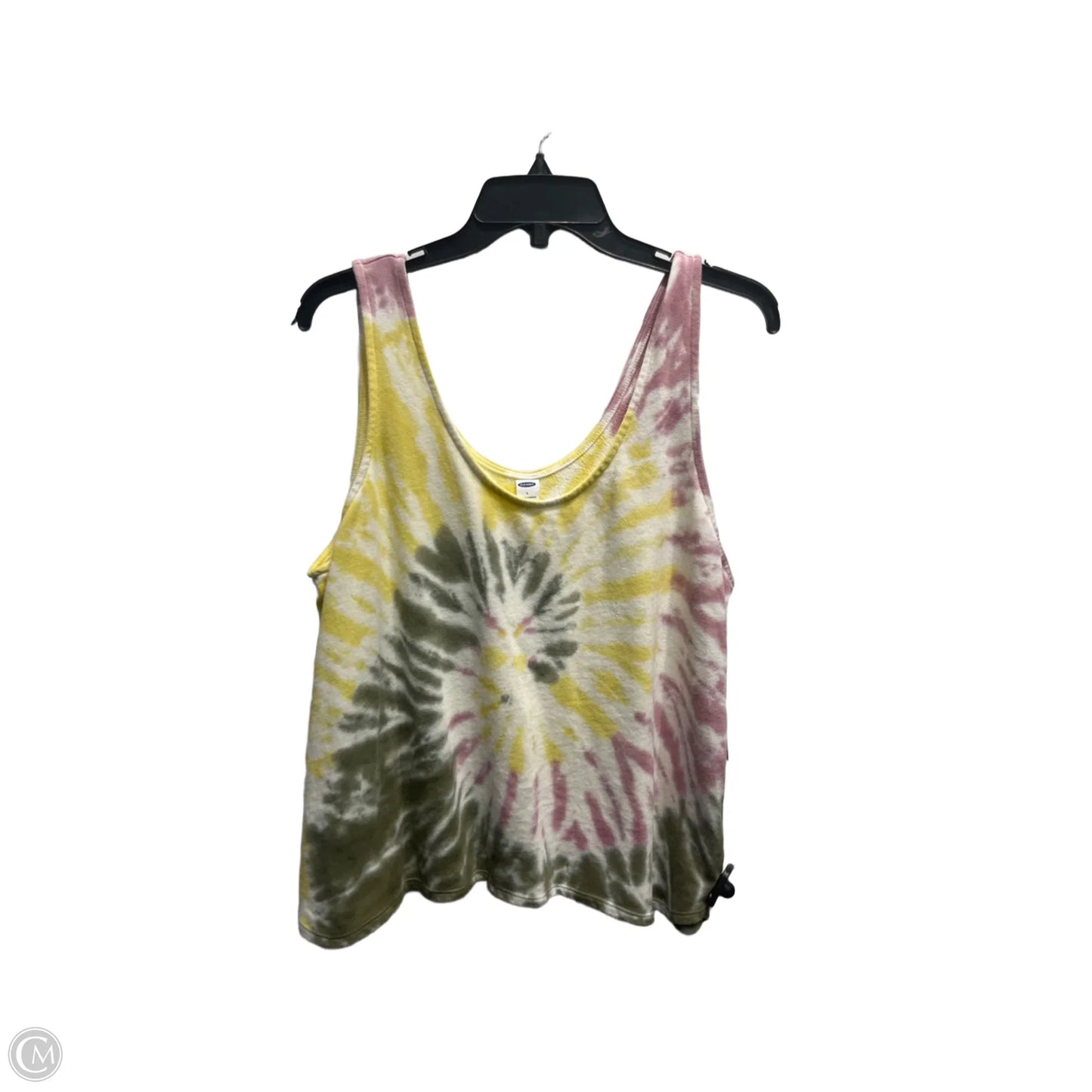 Top Sleeveless By Old Navy In Pink & Yellow, Size: L