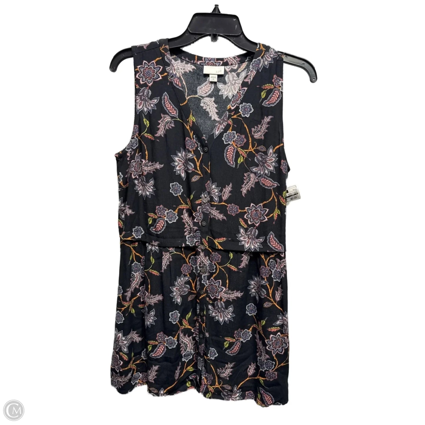 Dress Casual Short By J. Jill In Black & Orange, Size: S