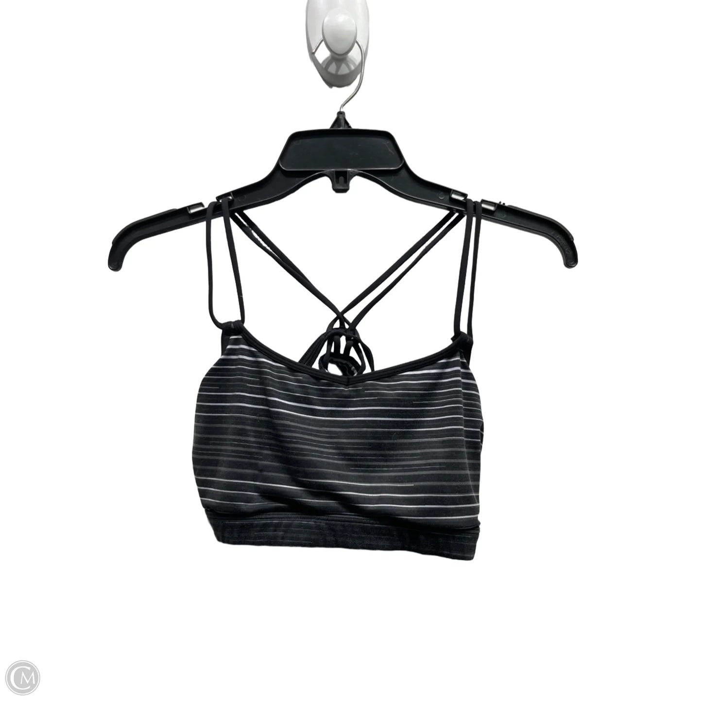 Athletic Bra By Lululemon In Black & White, Size: 8