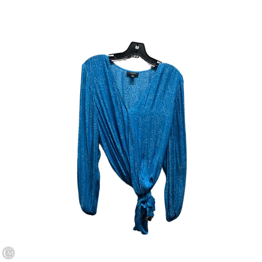 Top Long Sleeve By Alfani In Blue, Size: Xl