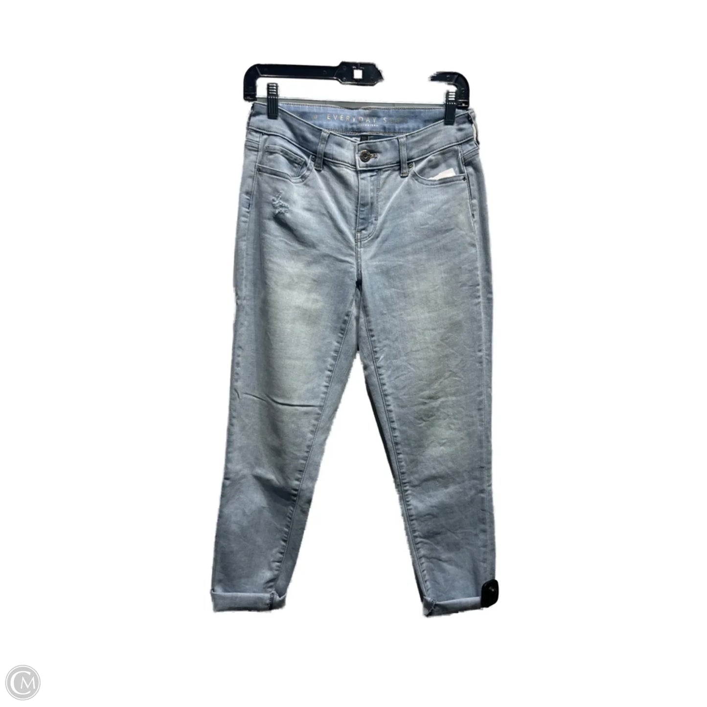 Jeans Straight By White House Black Market In Blue Denim, Size: 0