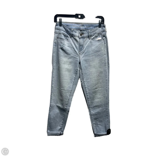 Jeans Straight By White House Black Market In Blue Denim, Size: 0