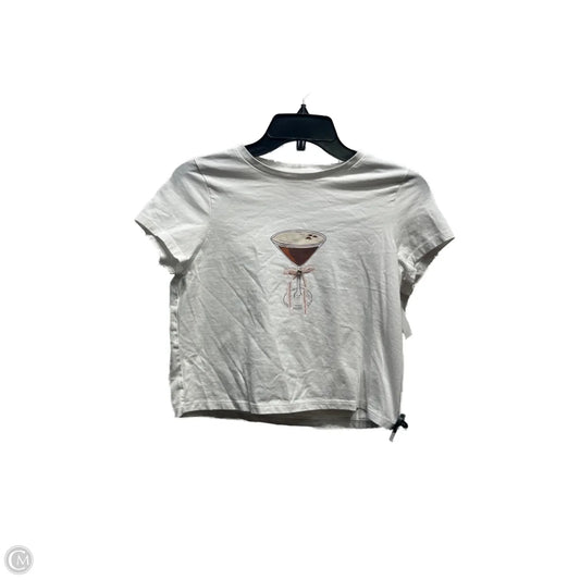 Top Short Sleeve By Cynthia Rowley In Red & White, Size: S