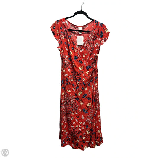 Dress Casual Short By H&m In Red & White, Size: 8