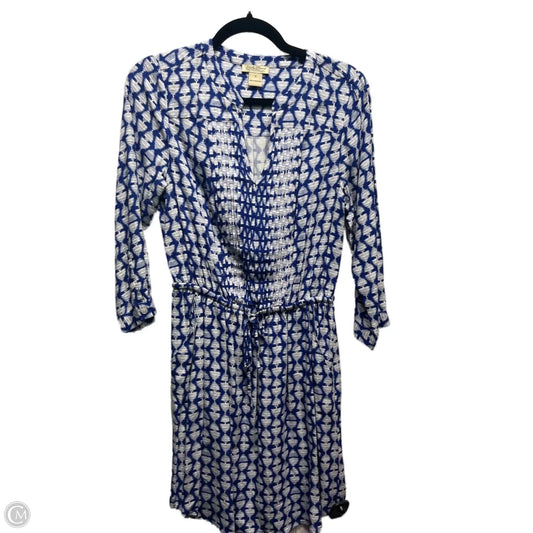 Dress Casual Short By Lucky Brand In Blue & White, Size: S