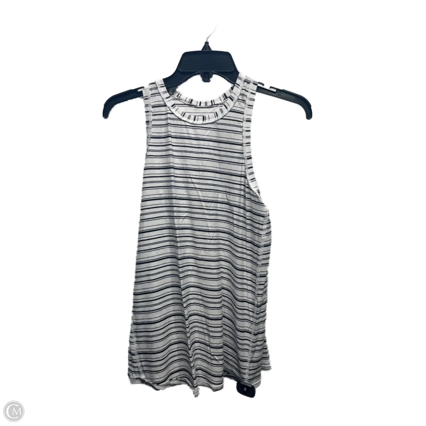 Athletic Tank Top By Lululemon In Black & White, Size: S