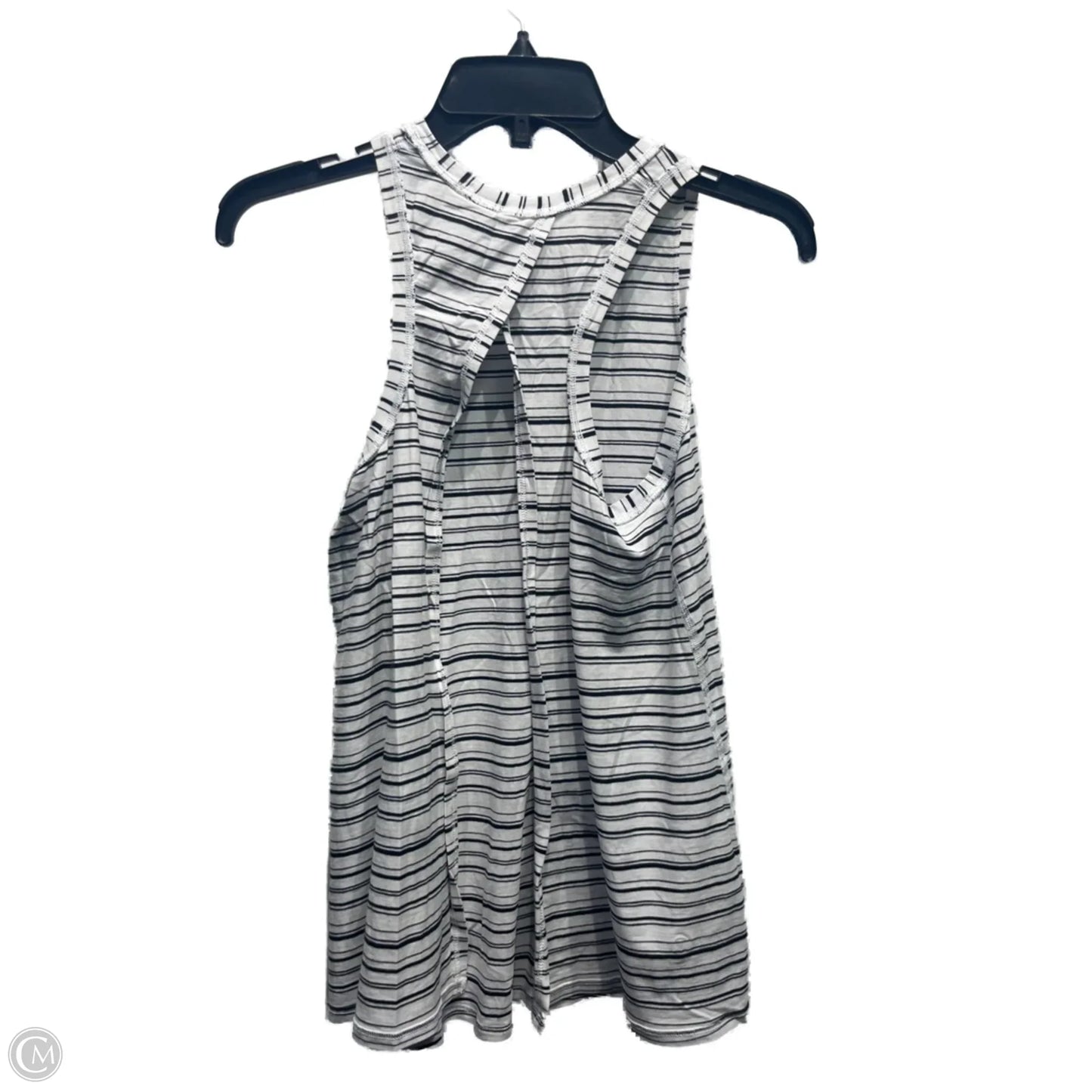 Athletic Tank Top By Lululemon In Black & White, Size: S