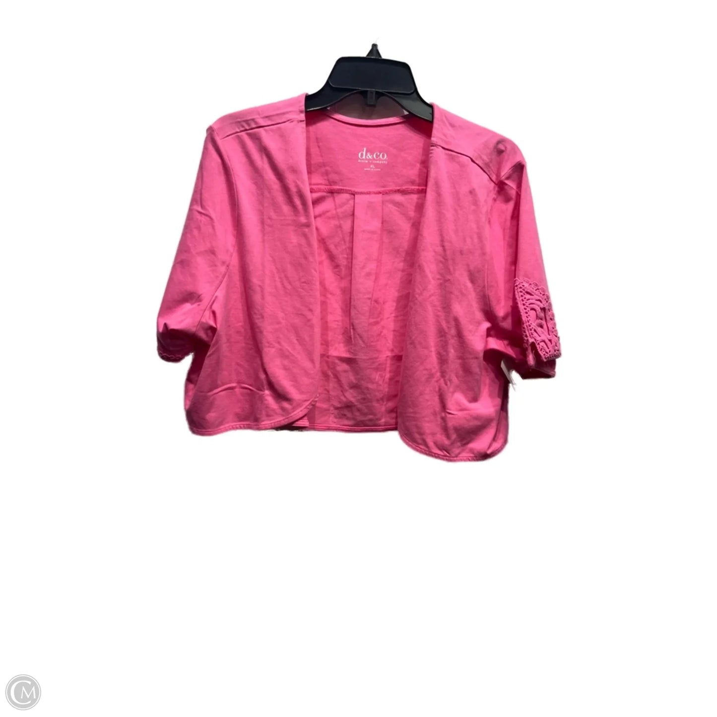 Bolero By Denim And Company In Pink, Size: Xl