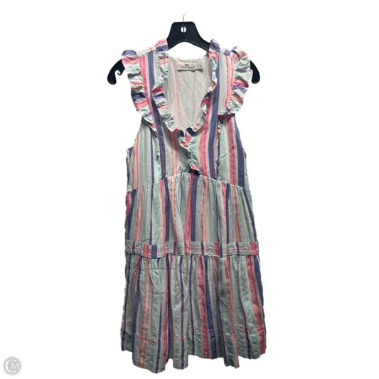 Dress Casual Short By Vineyard Vines In Blue & Pink, Size: Xs