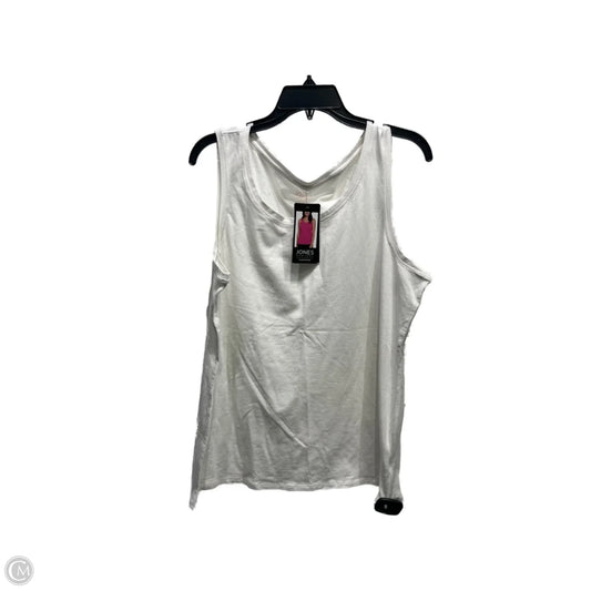 Top Sleeveless By Jones New York In White, Size: Xl
