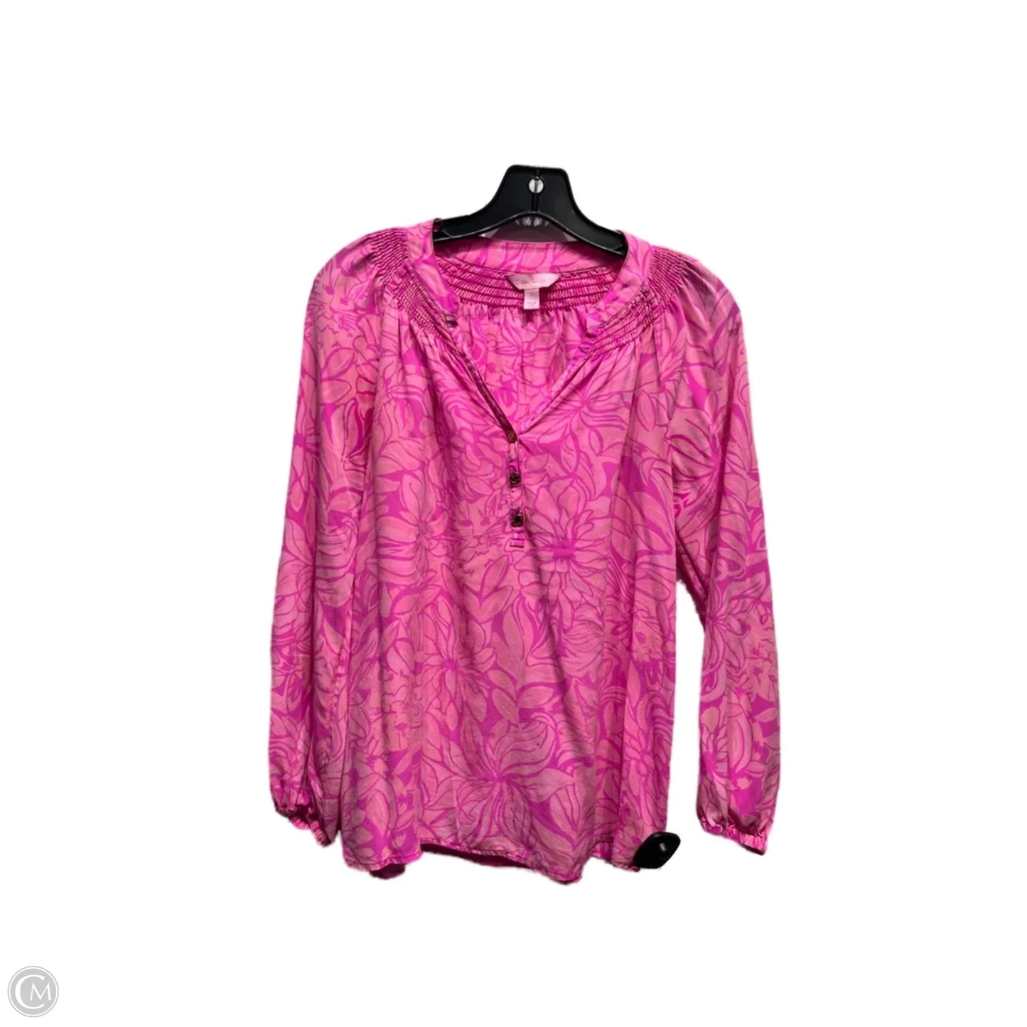 Top Long Sleeve Designer By Lilly Pulitzer In Yellow, Size: Xs