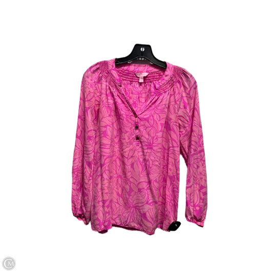 Top Long Sleeve Designer By Lilly Pulitzer In Yellow, Size: Xs