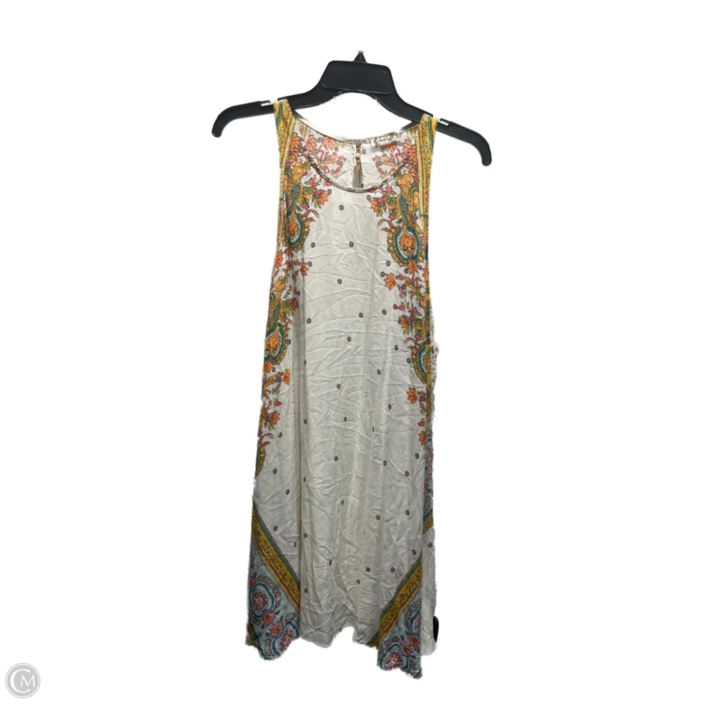 Tunic Sleeveless By Free People In Orange & White, Size: L