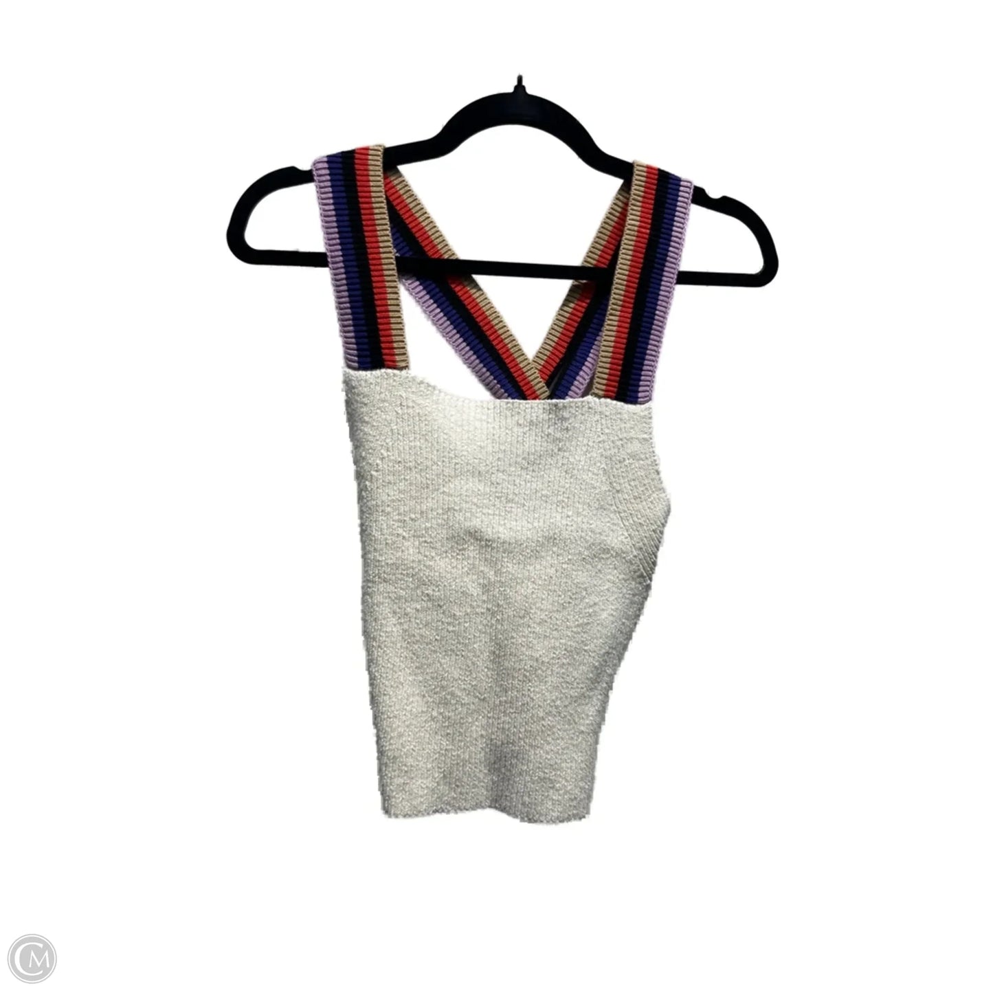 Top Sleeveless By Pilcro In Cream & Red, Size: S