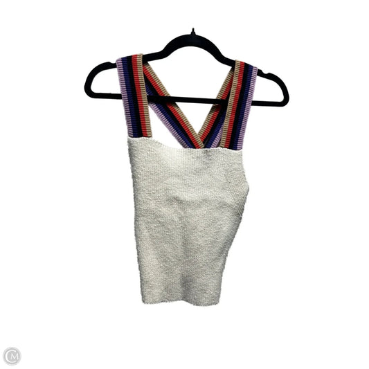 Top Sleeveless By Pilcro In Cream & Red, Size: S