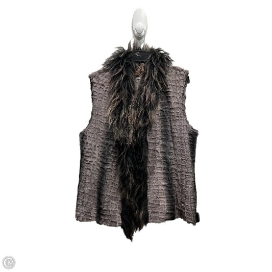 Vest Faux Fur & Sherpa By tandio In Brown, Size: Xl