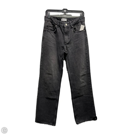 Jeans Straight By Zara In Black Denim, Size: 6