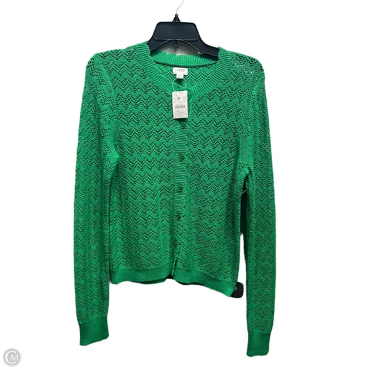 Sweater Cardigan By J. Crew In Green, Size: M