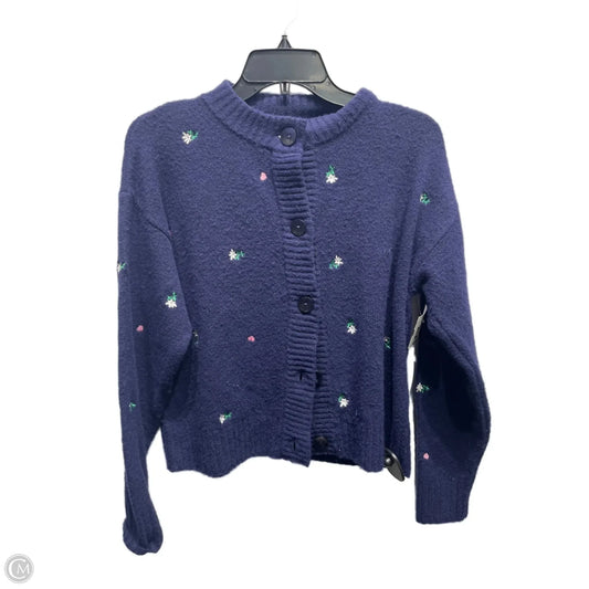 Sweater Cardigan By Universal Thread In Blue, Size: Xs