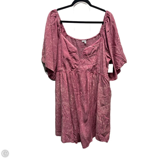 Dress Casual Short By White Birch In Pink, Size: 3x