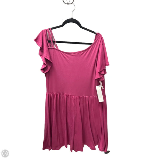 Dress Casual Short By White Birch In Pink, Size: 3x