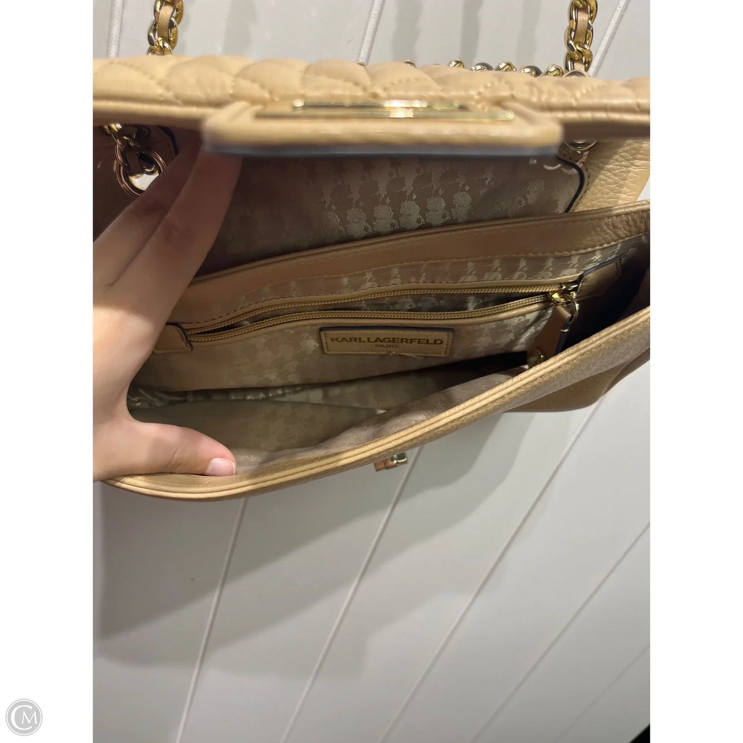 Crossbody Designer By Karl Lagerfeld, Size: Medium