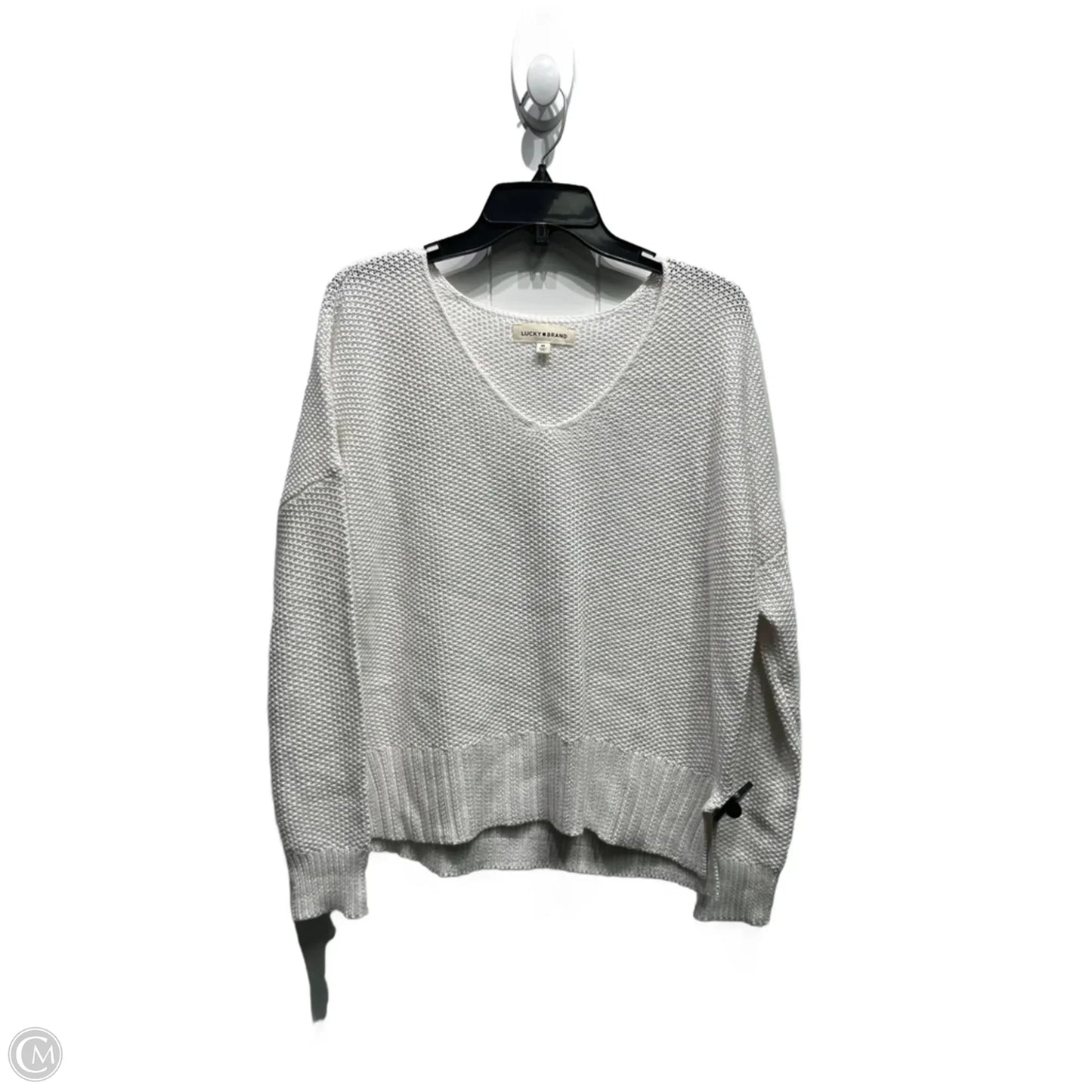 Sweater By Lucky Brand In White, Size: Xs