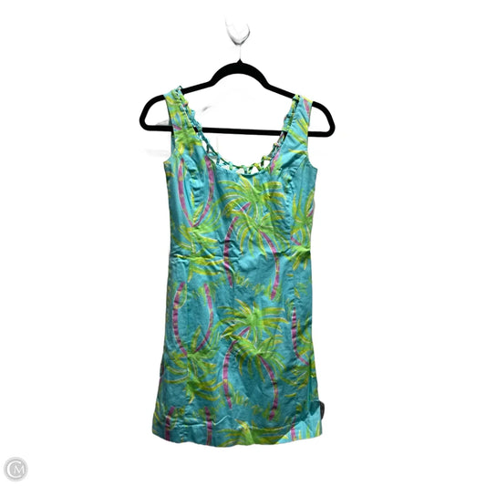 Dress Designer By Lilly Pulitzer In Blue Red & White, Size: 0p