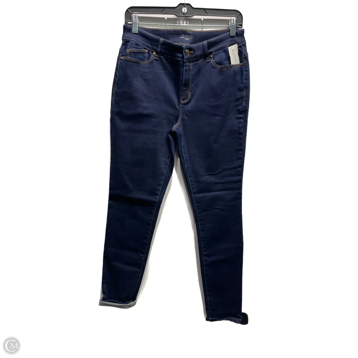 Jeans Jeggings By Chicos In Blue Denim, Size: 4