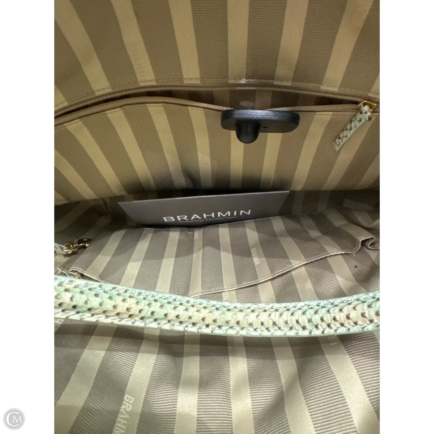 Handbag Designer By Brahmin, Size: Large