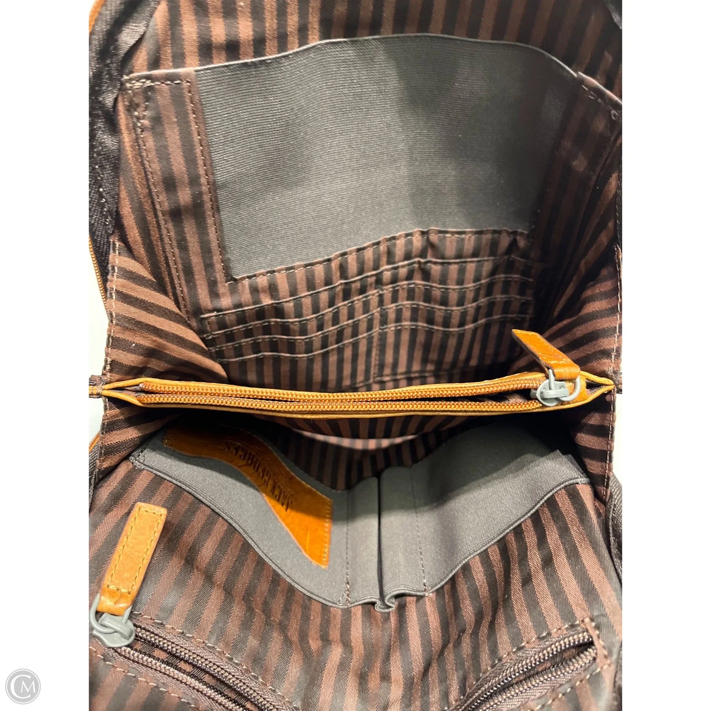 Backpack Leather By jack georges, Size: Medium